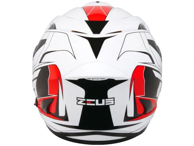 Capacete Zeus 806 Tamanho 62 (branco/vermelho/preto) | Danymotos